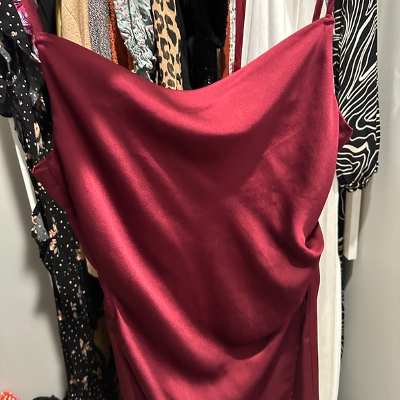 Gorgeous deep red midi dress - small by Re:Named - Picture 3 of 6